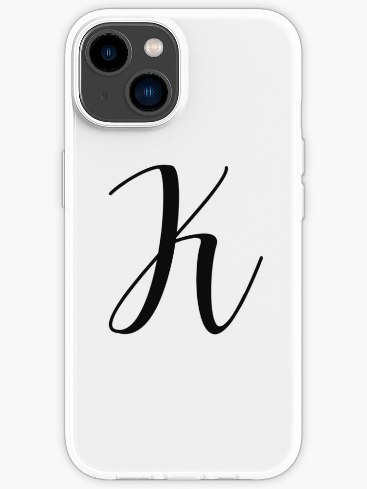 K Cursive Letter Cute Initial Monogram | iPhone Case