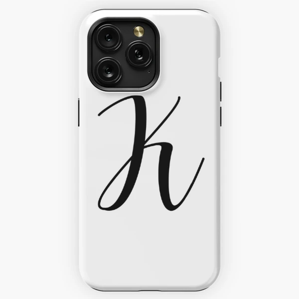 K Cursive Letter Cute Initial Monogram