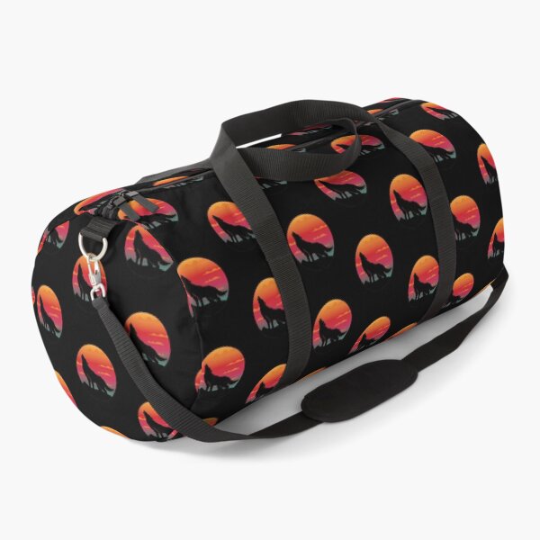 Item preview, Howling Wolf retro sunset - Wolf lover gift idea designed and sold by Staatiiart.