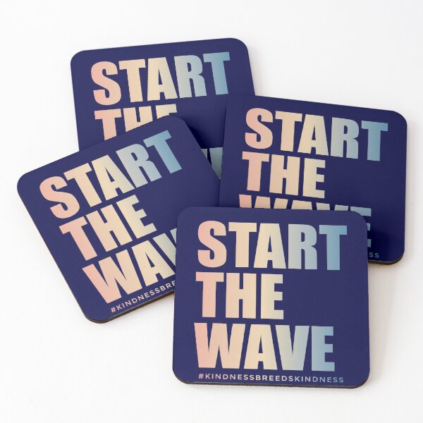 Item preview, Start The Wave | Kindness Breeds Kindness | Gradient | Aesthetic designed and sold by Minimalwiz.