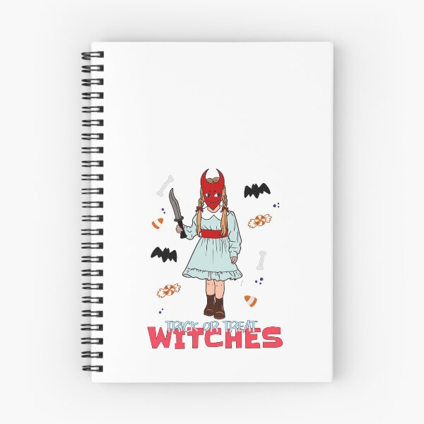 Item preview, Trick or Treat Witches - Girl with a Knife Wearing a Devil Mask designed and sold by Kaos Urbanwear.