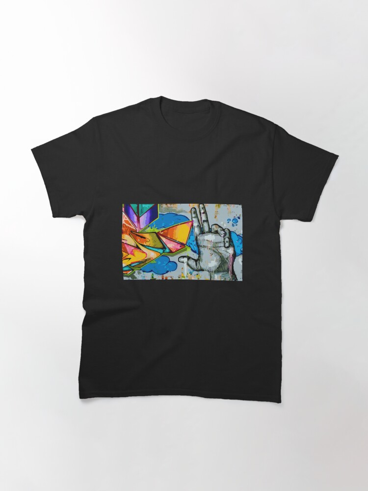 Vista alternativa de Camiseta clásica Graffiti colores