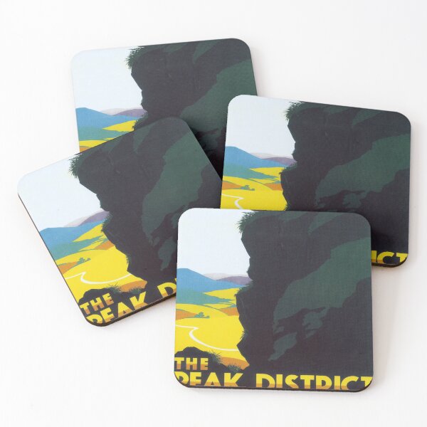 Item preview, Peak District retro poster designed and sold by CorasPosters.