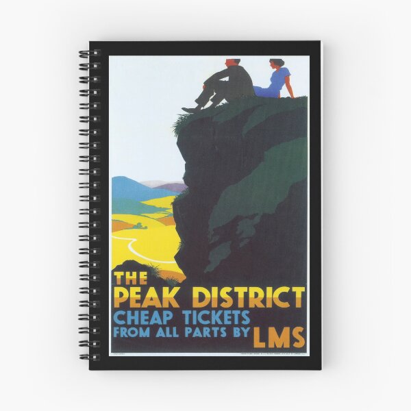 Item preview, Peak District retro poster designed and sold by CorasPosters.