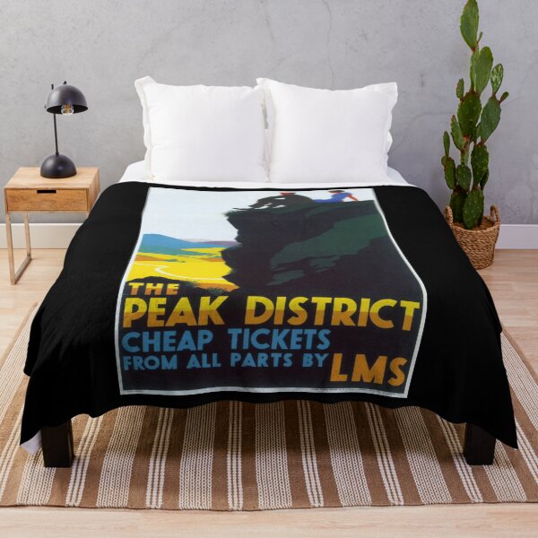 Item preview, Peak District retro poster designed and sold by CorasPosters.