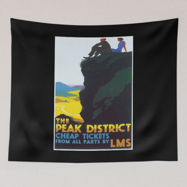 Item preview, Peak District retro poster designed and sold by CorasPosters.