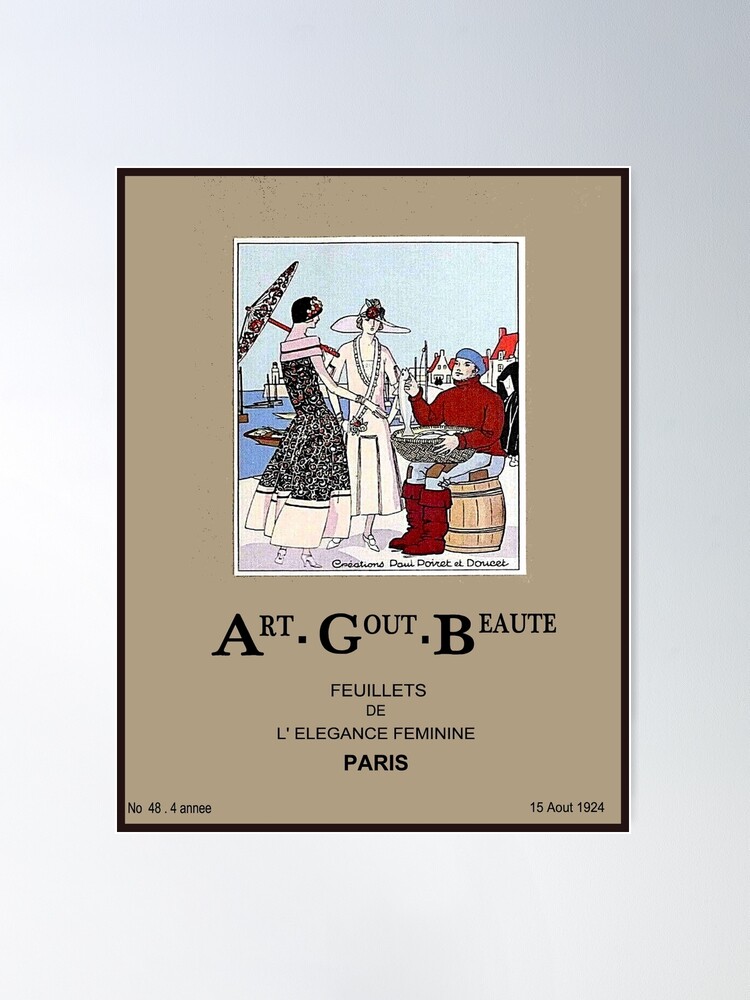 ART GOUT BEAUTE : Vintage 1924 French Magazine Advertising Print | Poster