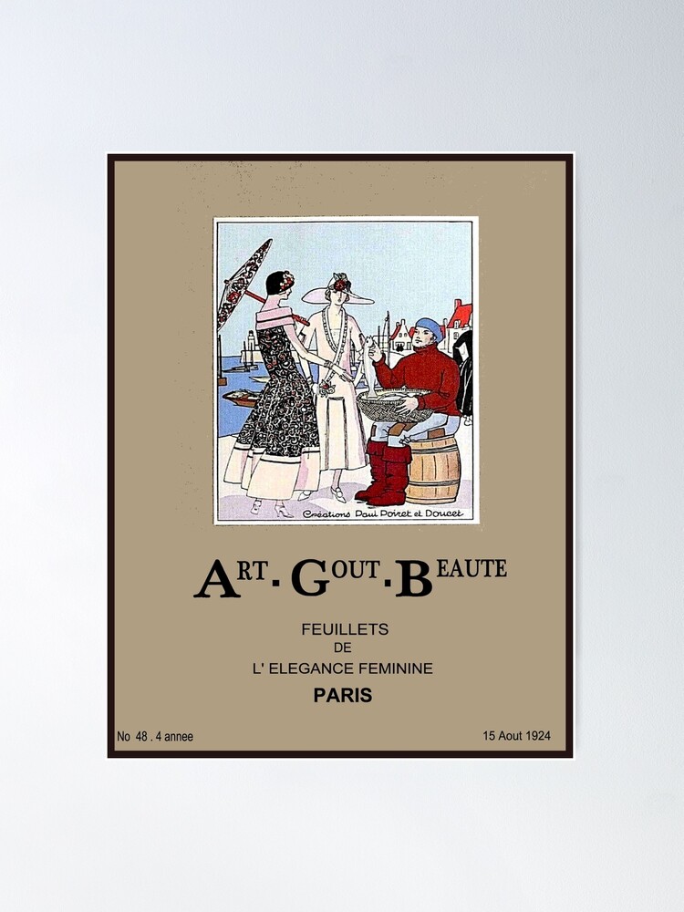 ART GOUT BEAUTE : Vintage 1924 French Magazine Advertising Print | Poster