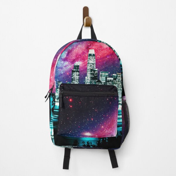 Item preview, Colorful Galaxy Andromeda | Night Urban Landscape designed and sold by Artsy Universe.