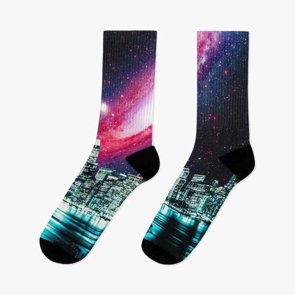 Item preview, Colorful Galaxy Andromeda | Night Urban Landscape designed and sold by Artsy Universe.
