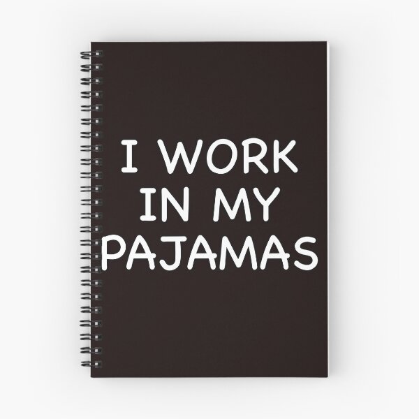 Item preview, I work in my pajamas designed and sold by popculturechick.