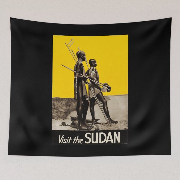 Artikelvorschau, Visit the Sudan retro poster entworfen und verkauft von CorasPosters.