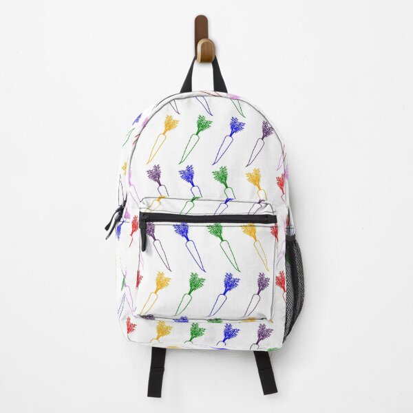 Item preview, Cute Rainbow Carrot Pattern designed and sold by KammilDesigns.