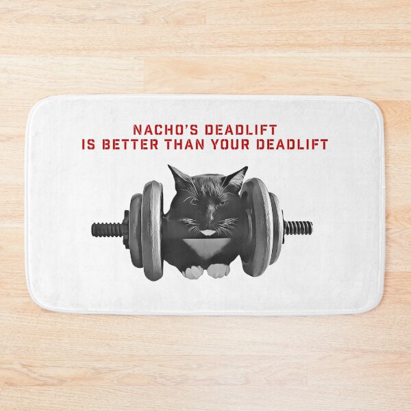 Item preview, Nacho the Secret Agent Cat Can Deadlift designed and sold by AgentNacho001.