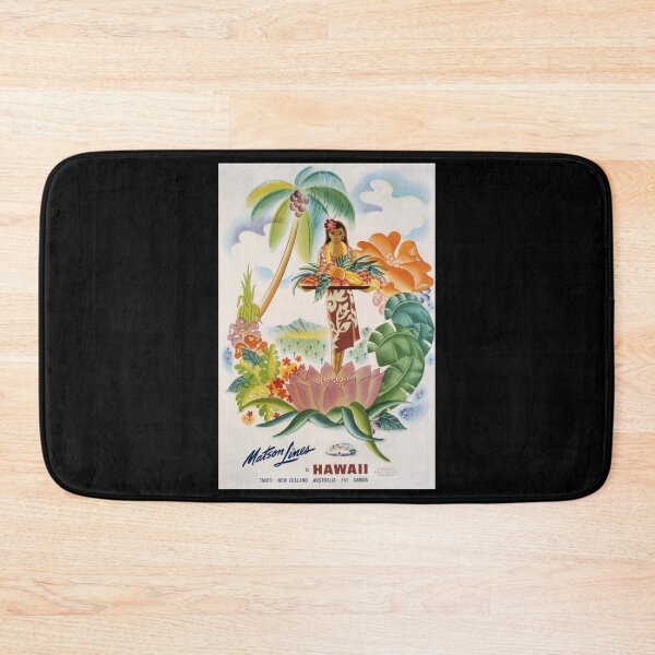 Item preview, Hawaii retro poster designed and sold by CorasPosters.
