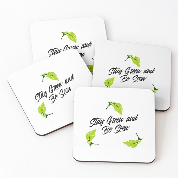 Item preview, Stay Green and be Seen - Healthy Lifestyle Leaves designed and sold by Kaos Urbanwear.