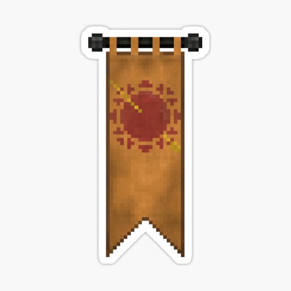 WesterosCraft Sun Pixel Art Sigil Banner Sticker