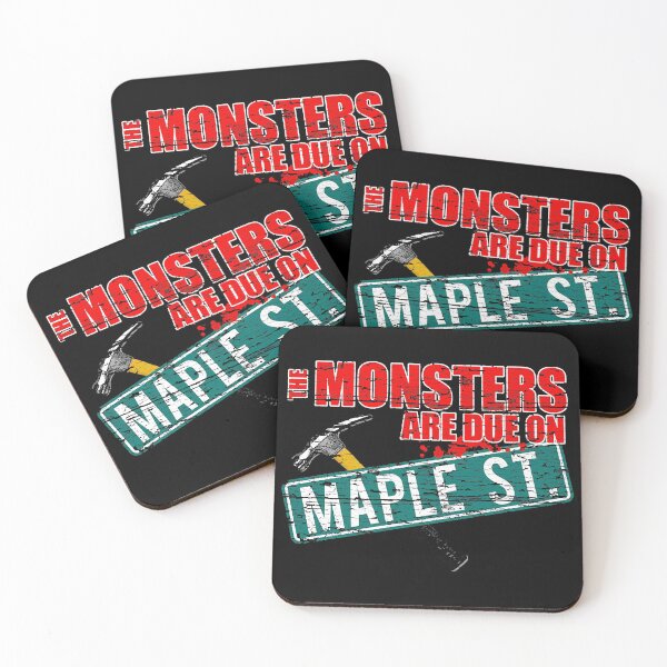 Item preview, The Monsters are Due on Maple Street, wood distressed designed and sold by MicentMurillo.