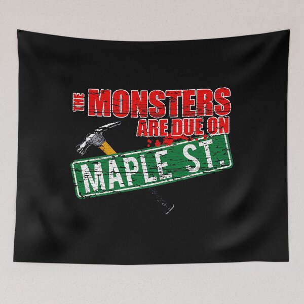 Item preview, The Monsters are Due on Maple Street, wood distressed designed and sold by MicentMurillo.