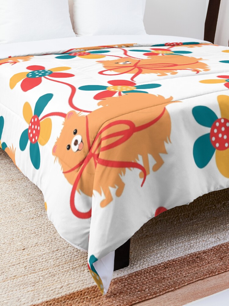 Alternate view of Sweet Pomeranian Dog Gift Comforter
