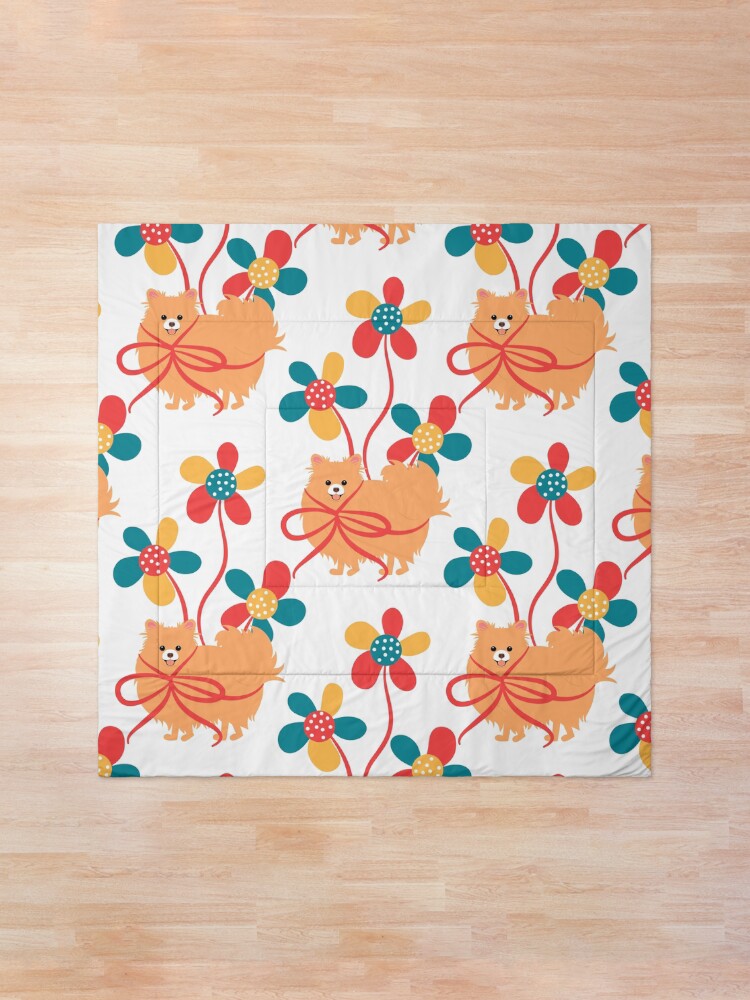 Alternate view of Sweet Pomeranian Dog Gift Comforter