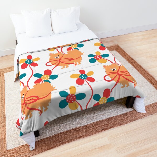 Sweet Pomeranian Dog Gift Comforter