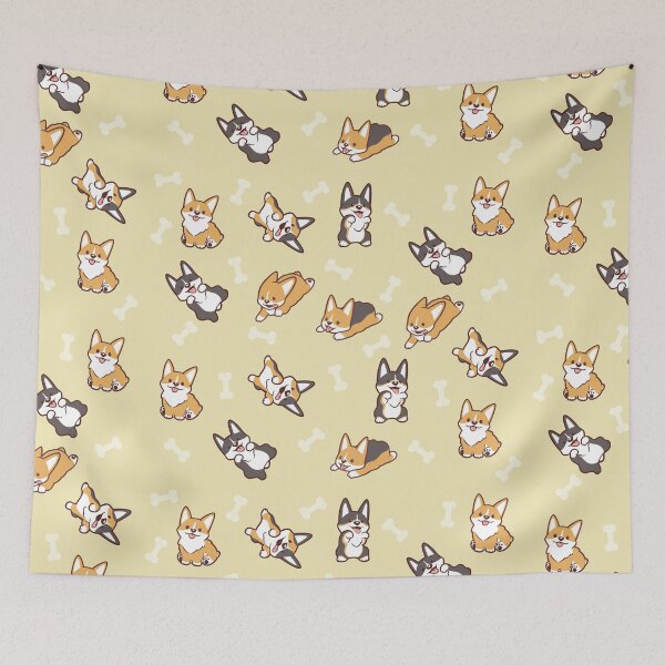 Item preview, Corgi Collage - Creme designed and sold by KarinaCookie.