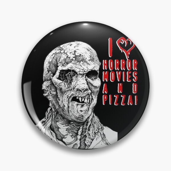 Item preview, I LOVE HORROR MOVIES AND PIZZA! - halloween ZOMBIE - by Iona Art Digital designed and sold by IonaArtDigital.