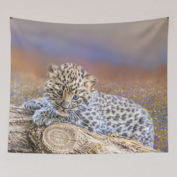 Aperçu de l'œuvre Amur Leopard Cub créée et vendue par Elisabeth Lucas.