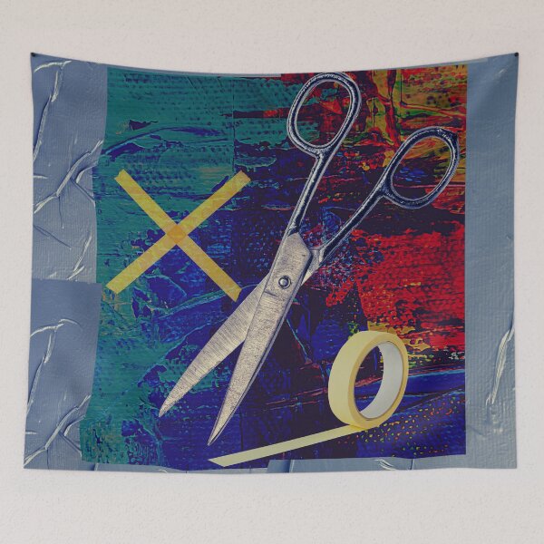 Item preview, Scissors Tape Art Poster designed and sold by Swooncake Press.