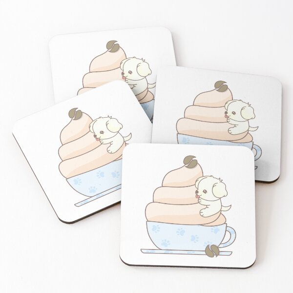 Item preview, A cute puppy is on the cup of coffee. designed and sold by Planb StudioDesign.