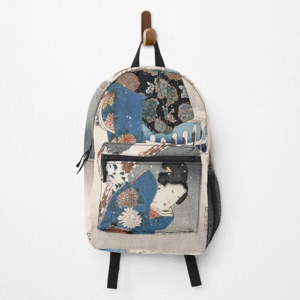 Item preview, Japanese Vintage Kunisada Hiroshige Snowy Landscape designed and sold by Vicky Brago-Mitchell®.
