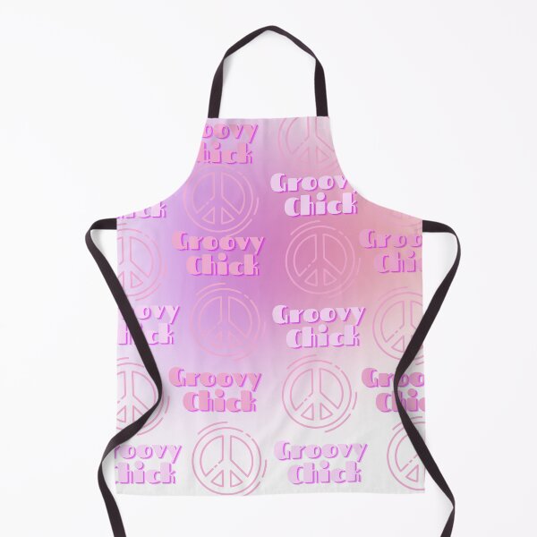 Item preview, Groovy Chick Pink Peace Sign Pattern designed and sold by loveoceanair.