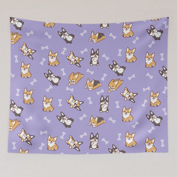 Item preview, Corgi Collage - Lavender designed and sold by KarinaCookie.