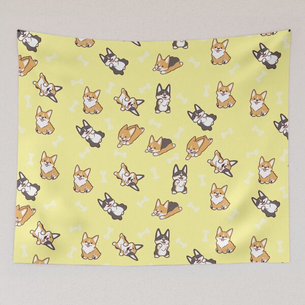 Item preview, Corgi Collage - Yellow designed and sold by KarinaCookie.