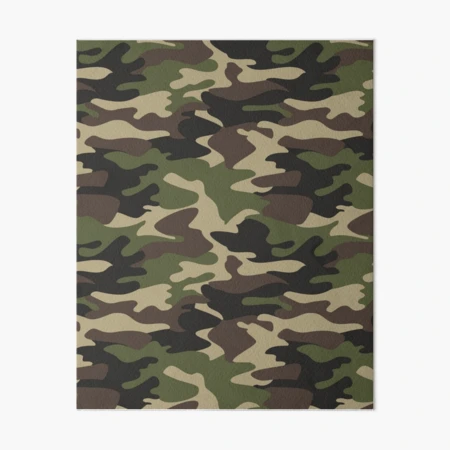 Lámina rígida for Sale con la obra «Estampado de camuflaje de camuflaje  verde militar» de TEES FUSION