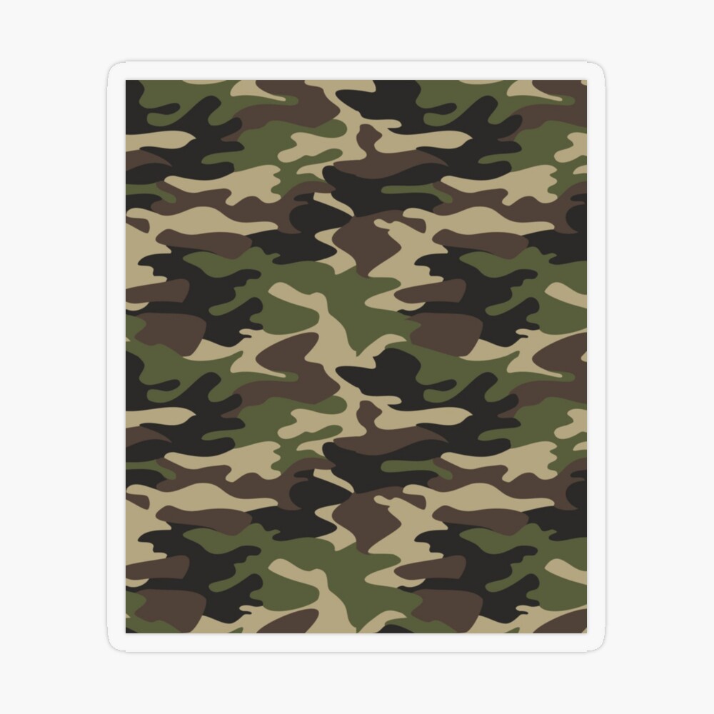 Camouflage Army Designer Print - A4
