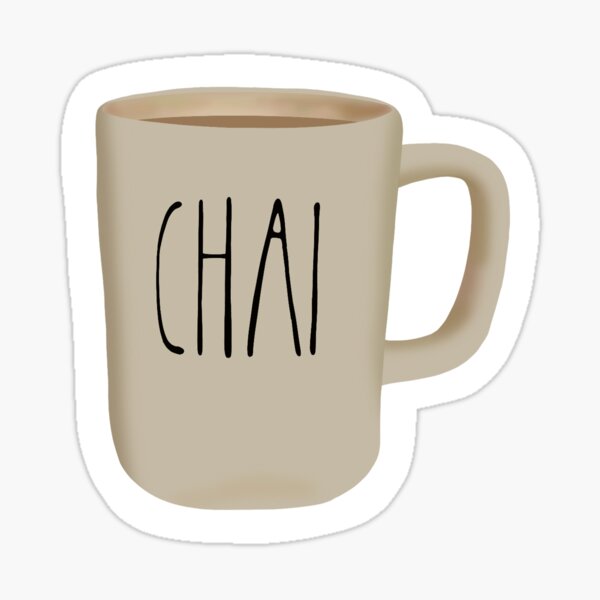 Chai Tea Latte Farmhouse Mug Sticker