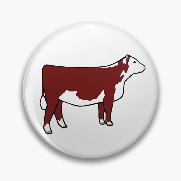 Item preview, Hereford Heifer Sticker (color) designed and sold by SamFrig24.