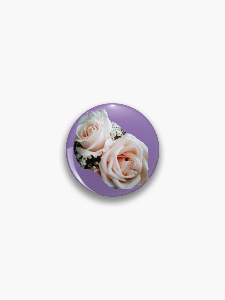 Thumbnail 1 of 3, Pin, Two Ivory Roses designed and sold by EnticingRose.