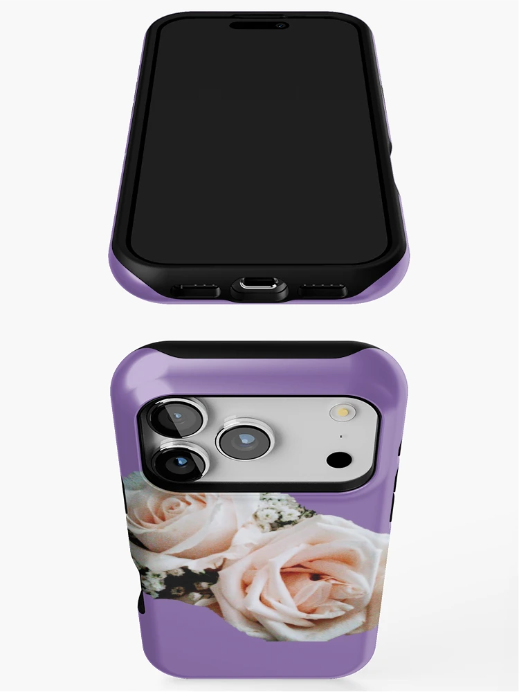 Thumbnail 3 of 4, iPhone Case, Two Ivory Roses designed and sold by EnticingRose.