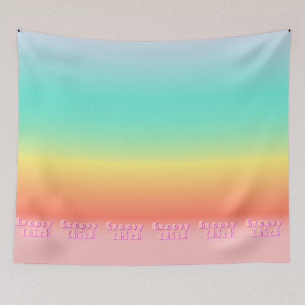 Item preview, Groovy Chick Vintage Rainbow designed and sold by loveoceanair.