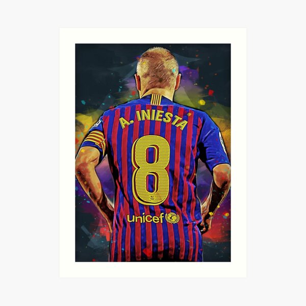 Wallpaper Iniesta Art Art Print For Sale By Kevinriota Redbubble