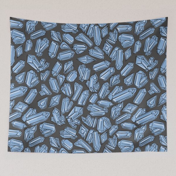 Item preview, Blue Witchy Crystals Halloween Pattern  designed and sold by marta-maria.