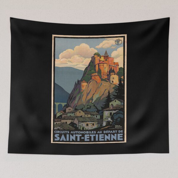 Item preview, Saint Etienne retro poster designed and sold by CorasPosters.
