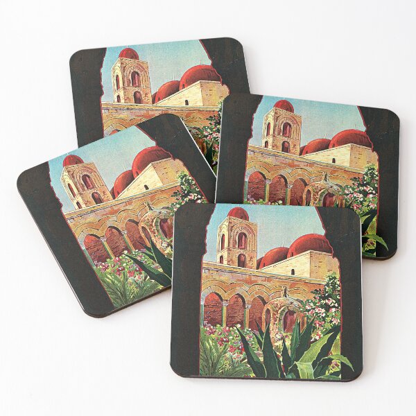 Item preview, PALERMO SICILIA Church of San Cataldo Piazza Bellinni Vintage Italy ENIT Travel designed and sold by retroposters.