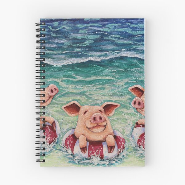 Item preview, Three Swimming Pigs designed and sold by StressieCat.