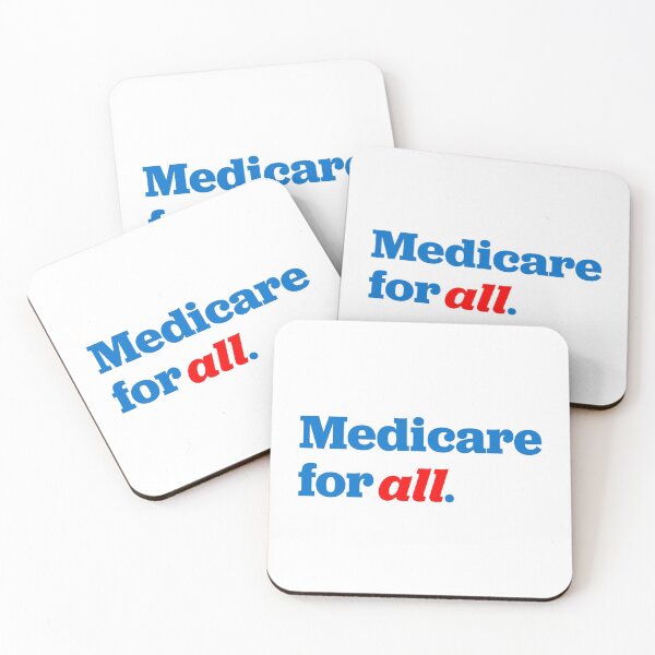 Item preview, Medicare for all bumper sticker - white designed and sold by FemaleBernieBro.