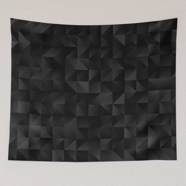 Item preview, Charcoal Black Triangle Pattern designed and sold by Artefficient.