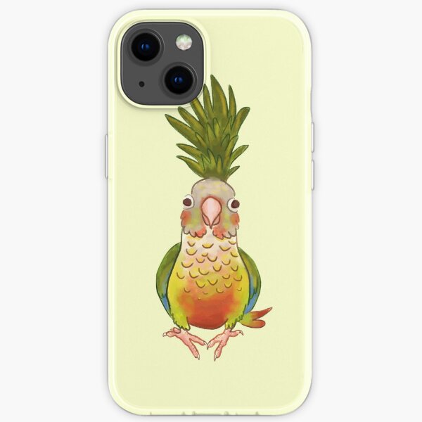 Pineapple Conure iPhone Soft Case